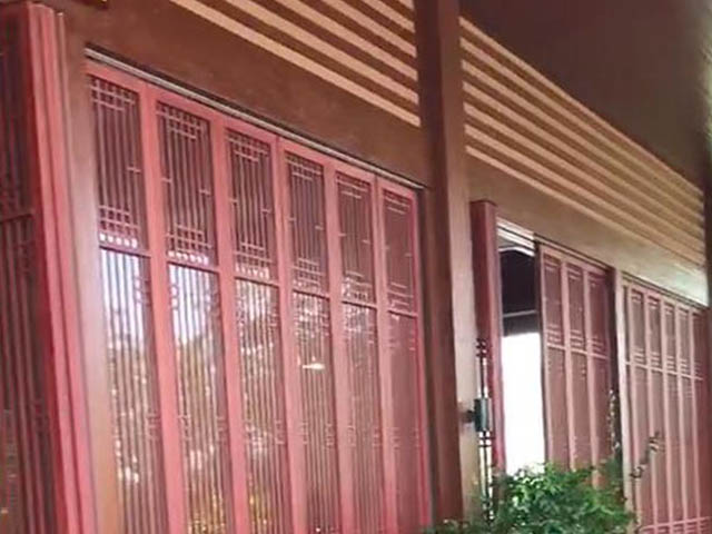 三亚带边框玻璃活动隔断工程之海棠湾八号温泉公馆篇